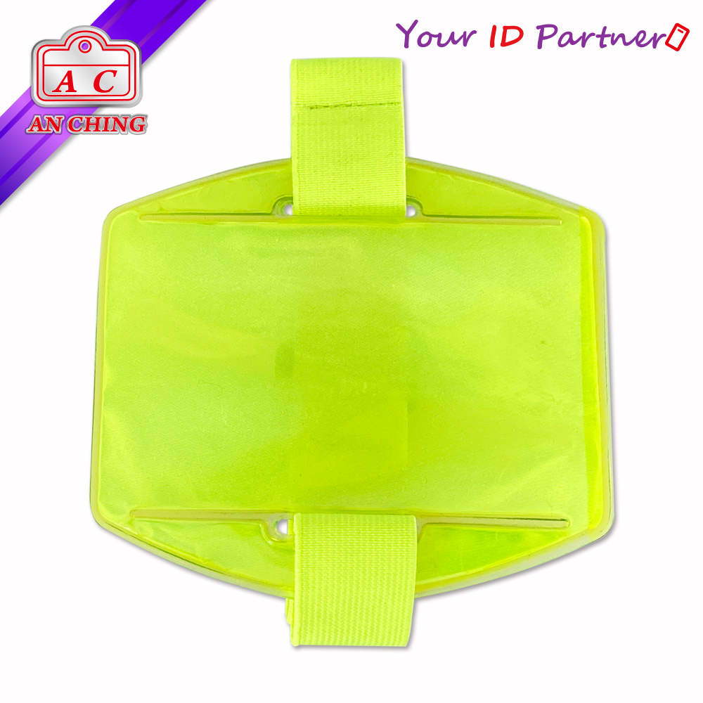 Neon Reflective Armband Badge Holder