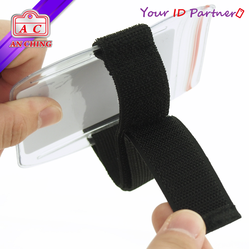 Zip Lock Horizontal Armband PVC Badge Holder