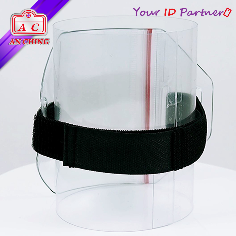 Zip Lock  Vertical Armband PVC Badge Holder