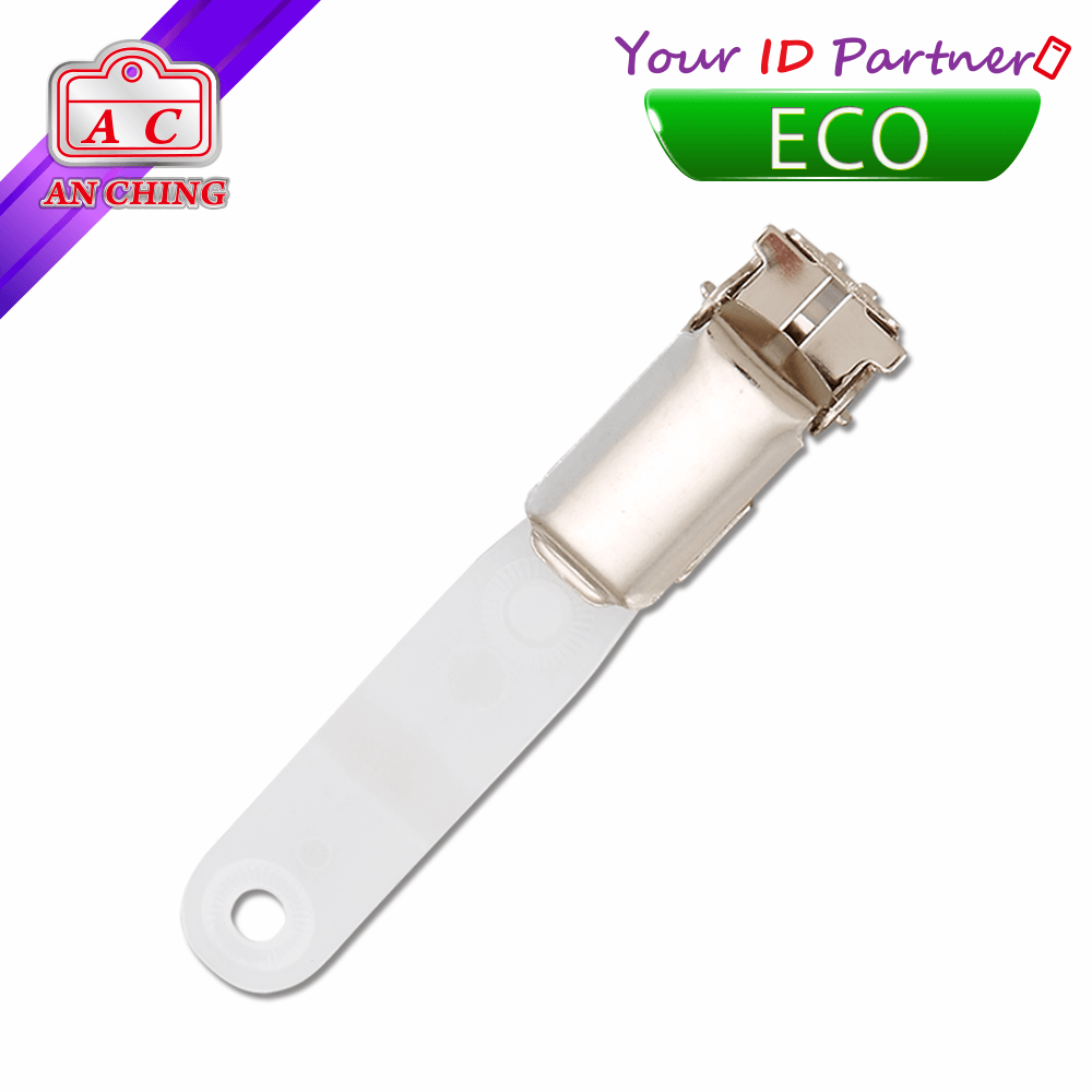 Bio Suspender Metal Badge Clip with Recycled Strap(905L-eco)