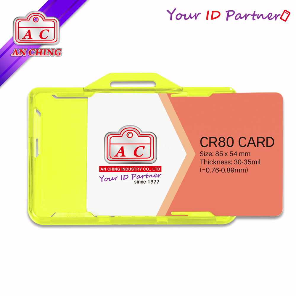 AC913 30mil card both can use our badge holder
